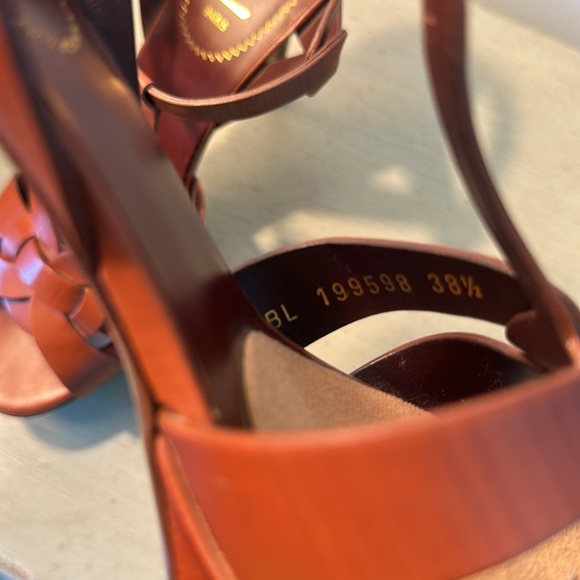 SAINT LAURENT TRIBUTE PLATFORM SANDAL - Picture 7 of 9